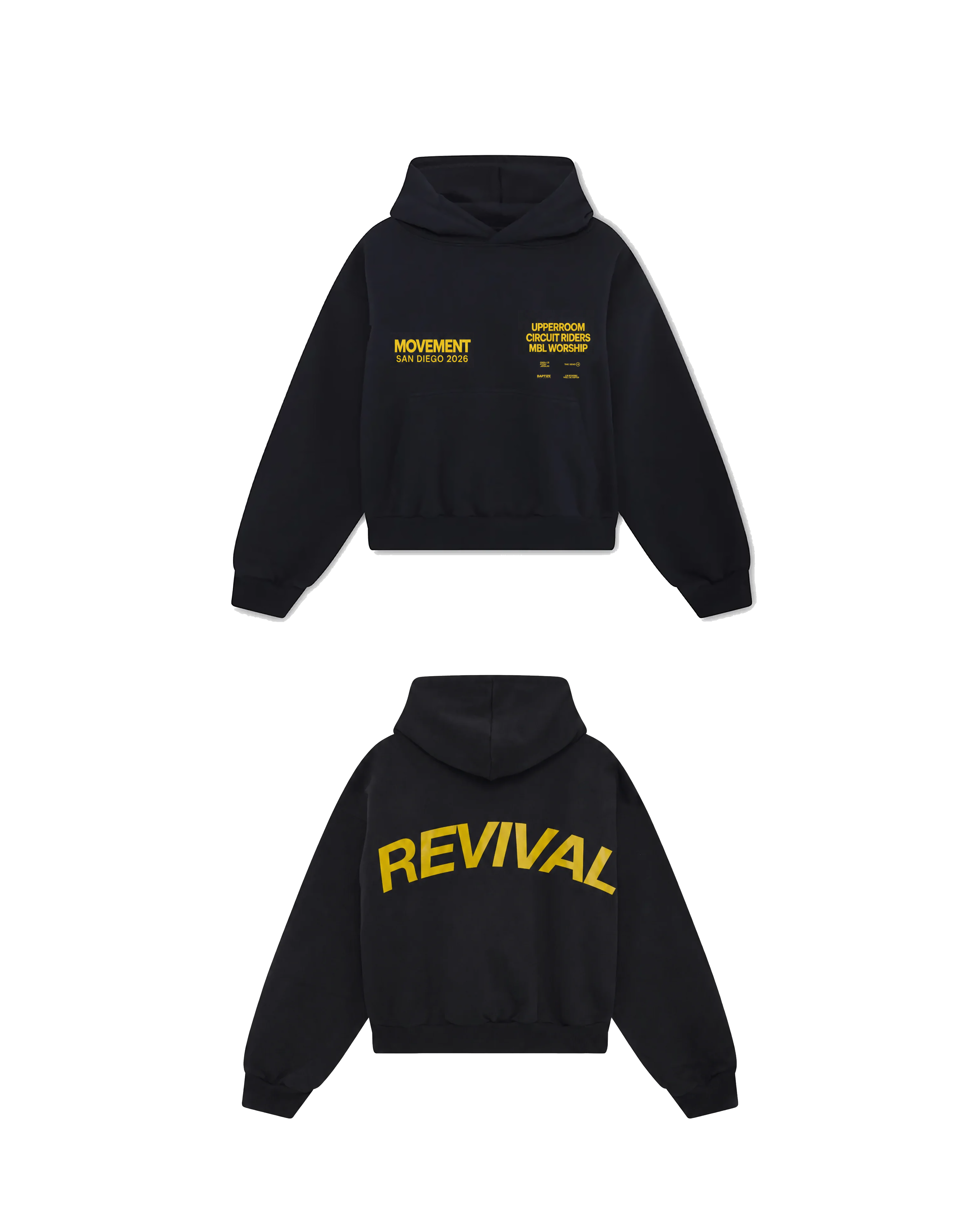 Movement San Diego Revival hoodie mockup